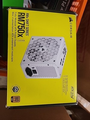 CORSAIR RMx Shift White Series, RM750x Shift White, 750 Watt, 80 PLUS GOLD Certi