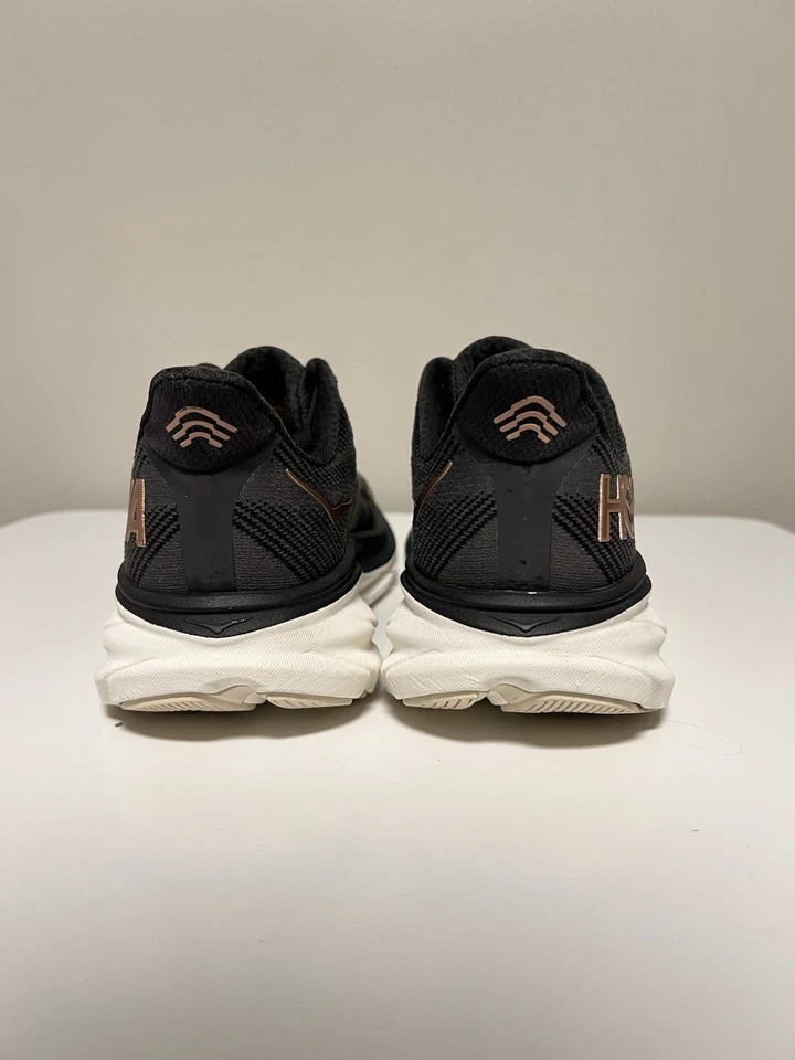 Hoka One One Clifton 9 1132211 BRGL Negro Zapatos para Correr Tenis Para Mujer EE. UU. 9 D Foto 3 de 4