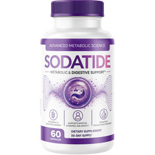 Sodatide Metabolic  Digestive Advanced Formula Support Supplement - 60 Capsules