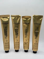 Lot Of 4 Tubes L'Oreal Paris Superior Preference #3 Shine Protect Conditioner