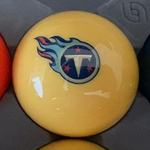 Vintage Aramith Billiard Ball 2 1/4 inch Tennessee Titans.