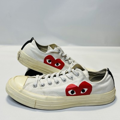 Converse Comme des Garçons Play x Chuck 70 Low Milk Mens Size 9 Women s Size 11