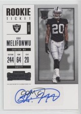 2017 Panini Contenders Rookie Ticket Obi Melifonwu #194 Auto 0o9
