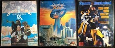 STEELERS Super Bowl IX 1975 & XIV 1980 Programs + Sports Illustrated Jan 28 1980