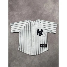 Majestic Genuine Merchandise Kids XS New York Yankees Baseball Jersey Pinstripe