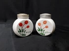 1940s Tulip Fire King Salt & Pepper Shakers ART DECO Range Kitchen Set