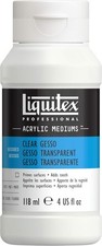 Professional Clear Gesso Surface Prep Medium, 118 Ml