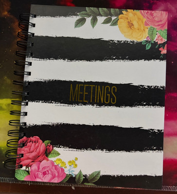 Fiddlestix Paperie - Meetings/Journal Ring Bound Note Book
