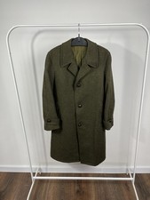Vintage Tyrolean Loden Wool Coat Green Austrian Alpine Style