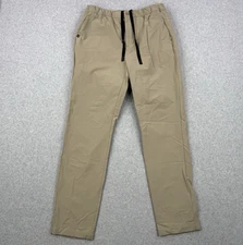 Figs Pro Scub Pants Mens Medium Beige Bottoms Stretch Medical Nurse RN Zip Fly