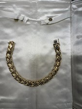 14kt gold fine jewelry preowned bracelets Genuine Tiffany 7 1/2