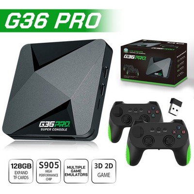 128GB G36PRO,HDMI TV Video Game Stick Retro Gaming Console Wireless Controller