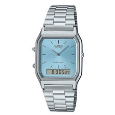 Casio AQ-230A-2A1 Reloj Digital Analógico Vintage Esfera Turquesa Acero Inoxidable