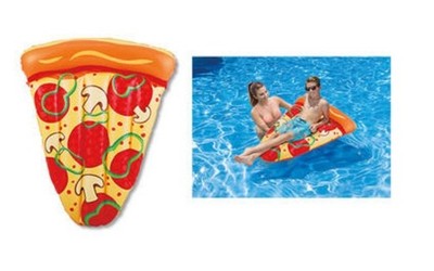 40'' Pepperoni Pizza Swimming Pool Inflatable Float Lounge