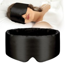 SECZIPE 100 Mulberry Silk Sleep Mask Eye Mask for Women Man with Adjustable B...