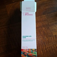 Good Molecules Hyaluronic Acid Serum 1 fl oz Hydrating, Plumping - NIB