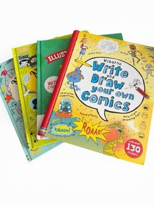 Usborne Activity Drawing Painting Book Lot