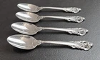 Wallace Grande Baroque Sterling Silver 4 Teaspoons 6 1/4" Lot C Fully Insured