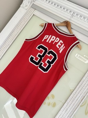 Pippen #33 Chicago Bulls 90's Basketball Jersey NBA Shirt Size