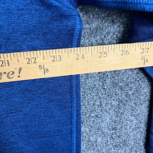 Under Armour 1/4 Zip Pullover Mens XL Blue Heather Loose Fit Long Sleeve Sweater - Picture 7 of 7