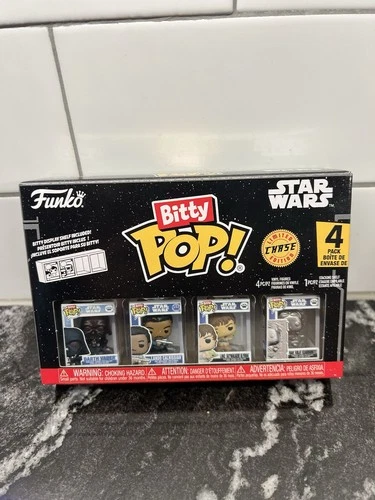 Funko Bitty Pop Star Wars 4 Pack - Han Solo Carbonite 1/6 CHASE RARE VHTF!