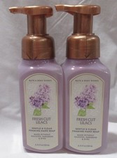 Bath Body Works Gentle Clean Foaming Hand Soap Lot Set of 2 FRESH CUT LILACS