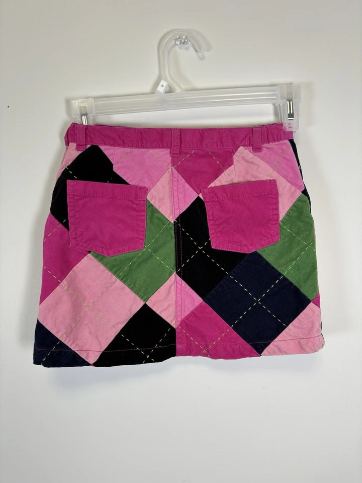 Falda Lilly Pulitzer Etiqueta Blanca Niñas 7 Patchwork De Colección En muy buen estado Cintura Ajustable Foto 4 de 4