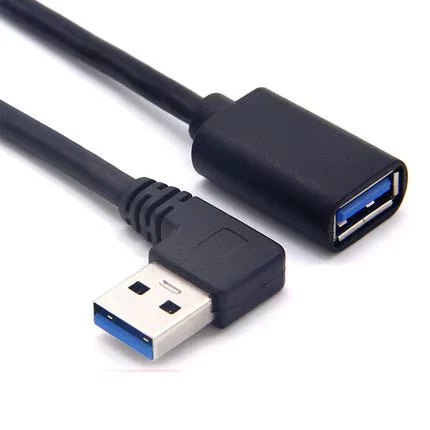 ICT Cavo USB 3.0 Prolunga Femmina/Maschio – 30 Cm, Angolare A 90° Verso Il Basso – Per Collegamenti Comodi E Salvaspazio - 2