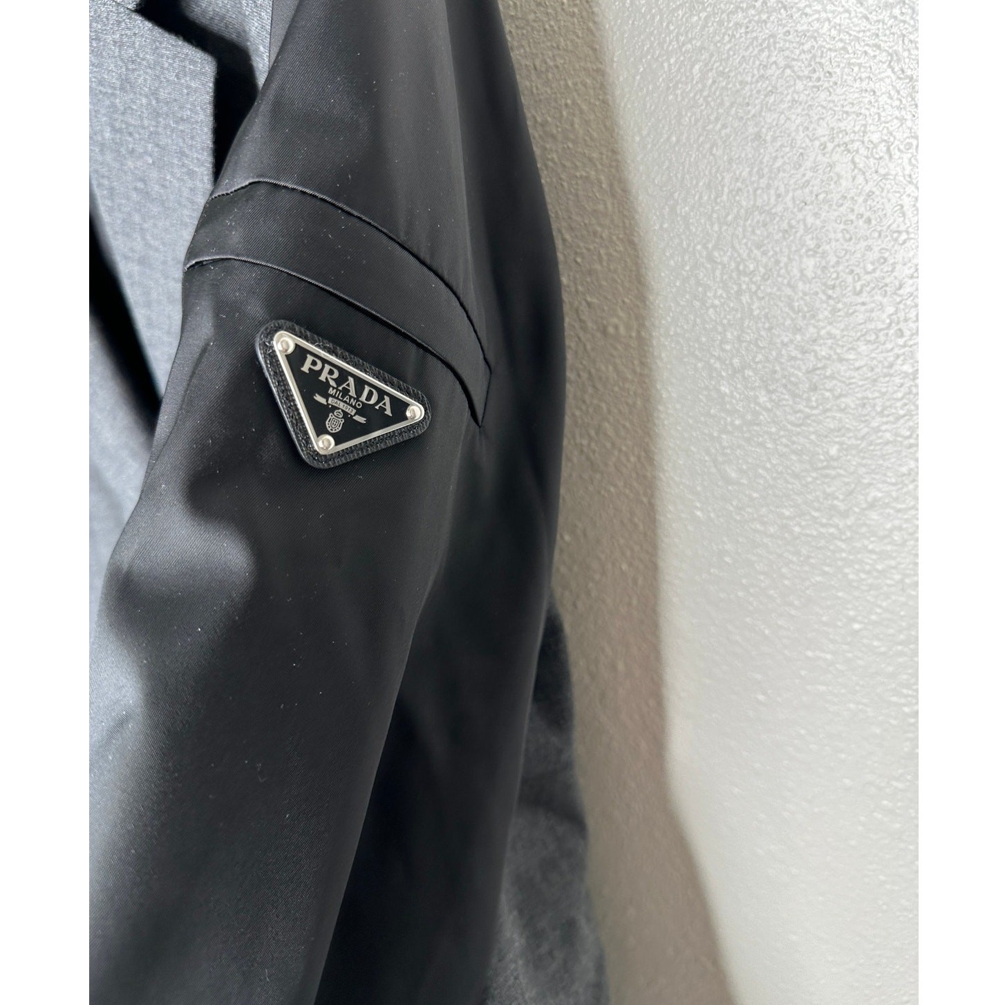 Prada Single Breasted Wool ReNylon Jacket Elastic… - image 5