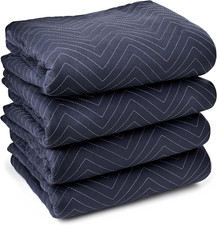 4 Moving Packing Blankets - Pro Economy - 80" x 72" 35 lb/dz Weight - Profes