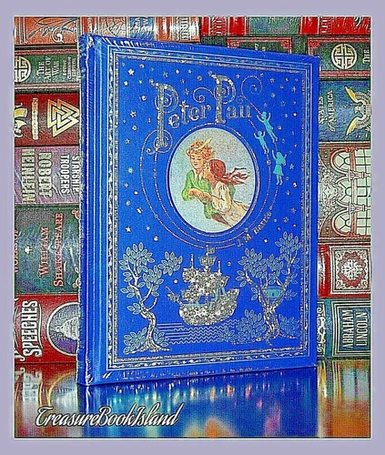 New Peter Pan by Barrie Illustrated Leather Sealed Bound Collectible Hardcover