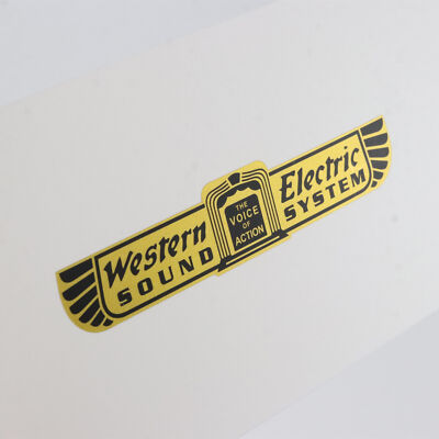 Badge 2-Piece Western Electric Company Vintage Nameplate Badge