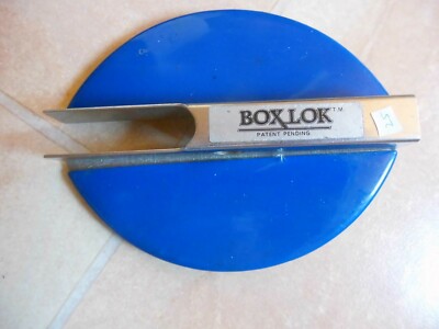Box Lok blau  Patent Pending    Rarität  aus den 80 er Jahren 