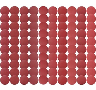 100pcs 6'' PSA Adhesive Sanding Disc 60-1000 Grit DA Sander Sandpaper Sticky Back