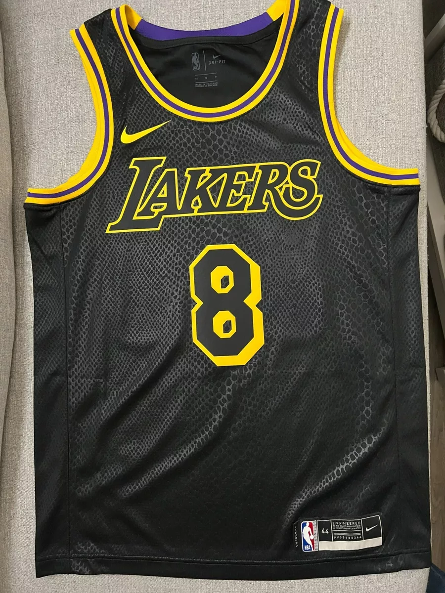Nike Lakers Kobe Bryant Black Mamba City Edition Jersey Size Men Medium Nike Lakers Kobe Bryant Black Mamba City Edition Jersey Size Men Medium
