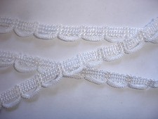 5m Knopflochband 0,75&euro;/m - Schlingenband 9mm breit wei&szlig; K44.5