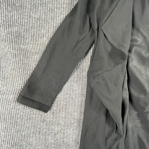 Express Jacket Womens XS Black Open Front Kimono Zipped Pockets Long NEW $128 - Picture 7 of 16