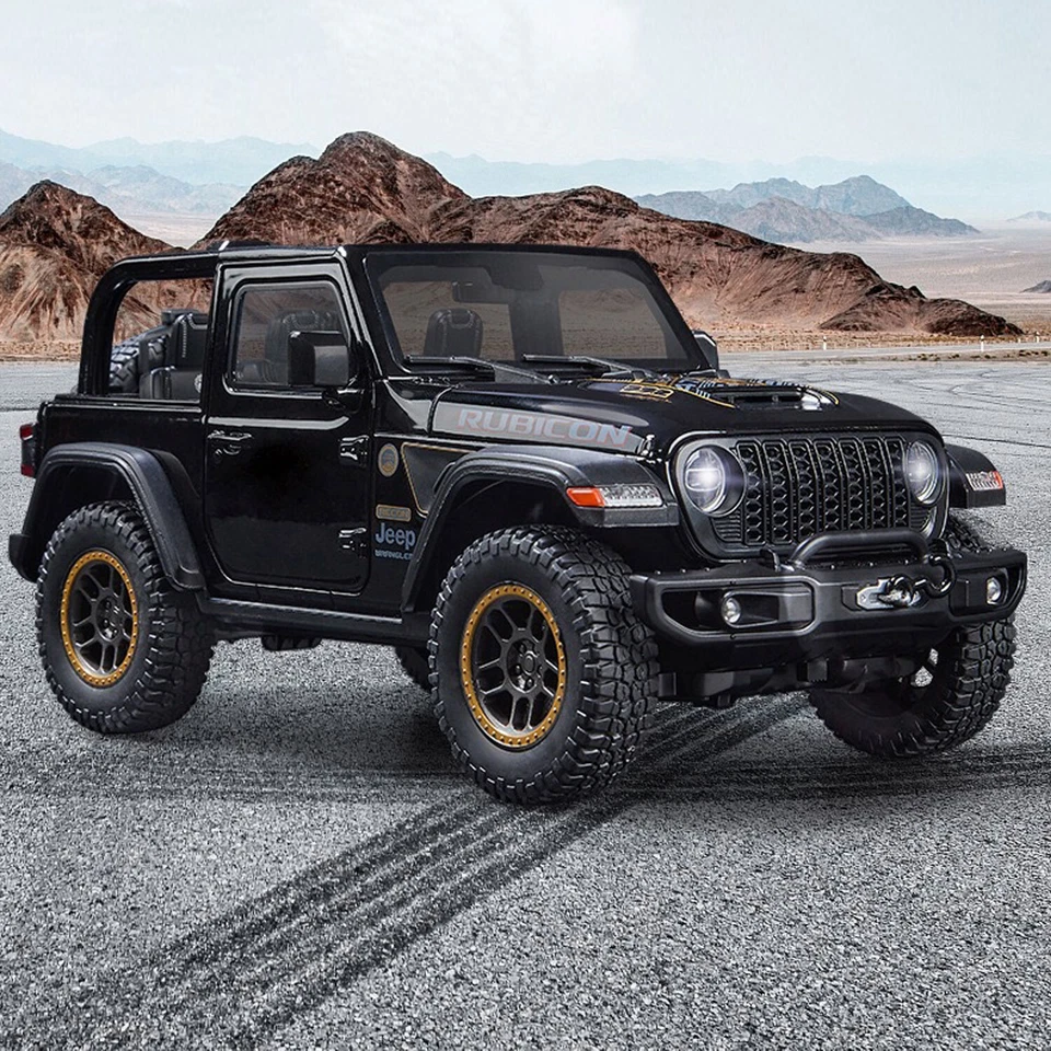 1:18 Scale Jeep Wrangler Rubicon Alloy Car Model Diecasts Metal Vehicles Toys 01 - Image 4 of 4
