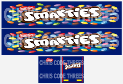 Code 3 selbstklebender Vinyl Anhänger Aufkleber - Smarties - 1/50 1/76 1/148 1/87 1/64