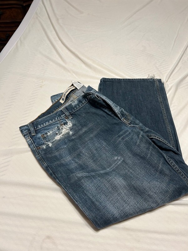 Gap 1969 Boot Cut Jeans Men’s 40X30 Blue Dark Wash ROCKAWAY Cotton Denim EUC