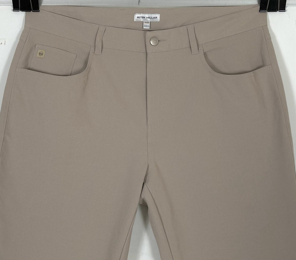 Peter Millar Men's Beige Polyester Chino Pants 36 inseam 28 eBay
