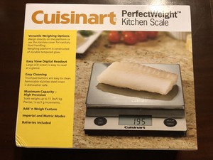 Cuisinart Digital Food Scale With Durable Tempered Glass And
