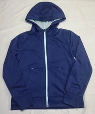 XERSION Quick-Dri Long Sleeve Hoodie Kids Boys M 10/12 Navy Colorblock