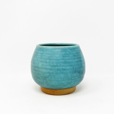 Kjeld Erica Deichmann Studio Art Pottery Vase Green Glaze New Brunswick Vintage