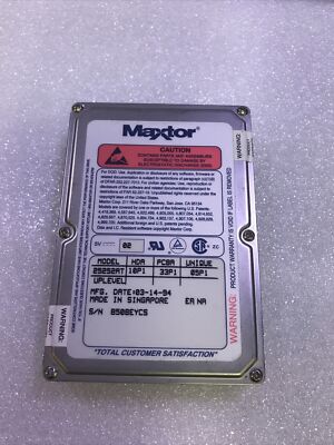 Vintage ~ Maxtor Hard Drive 250MB IDE 2.5