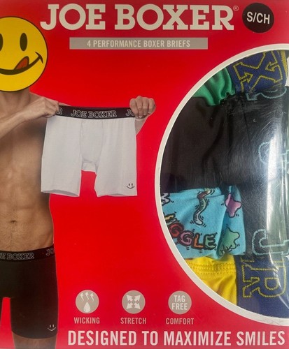 Joe Boxer 4 Pack NWT Stretch PERFORMANCE Boxer Briefs Underwear S M L XL $38 MEN - Picture 12 of 21