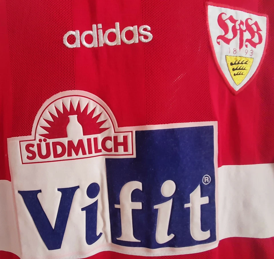 VfB Stuttgart 1893 Trikot | Adidas | Südmilch Vifit | Jersey | Vintage |Fussball - Bild 3 von 4