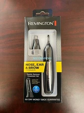 REMINGTON 2-In-1 Nose Ear Brow Hair BATTERY DUAL-BLADE Rotary Precision Trimmer