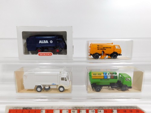 Lot WIKING H0 1:87 - Unimog, 230 TE, 500 SE, Pompiers - Mint En Boîte