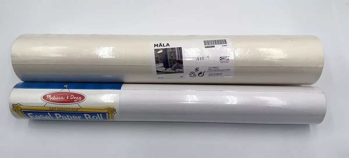 NEW!! Ikea MALA Paper Roll 98' and Melissa & Doug Easel Paper Roll